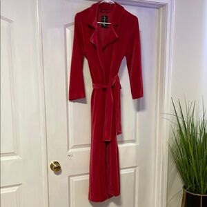 Red Velvet Long robe
